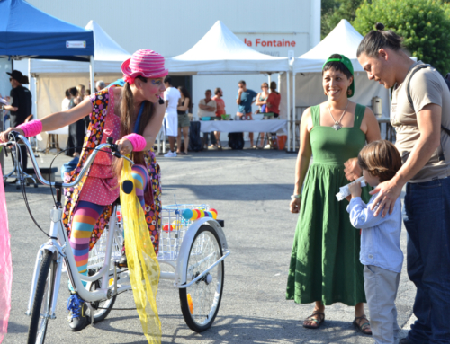 Luciole à vélo à Landrevarzec